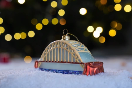 Waalbrug kerstbal - Nijmeegse kerstballen - afbeelding 1