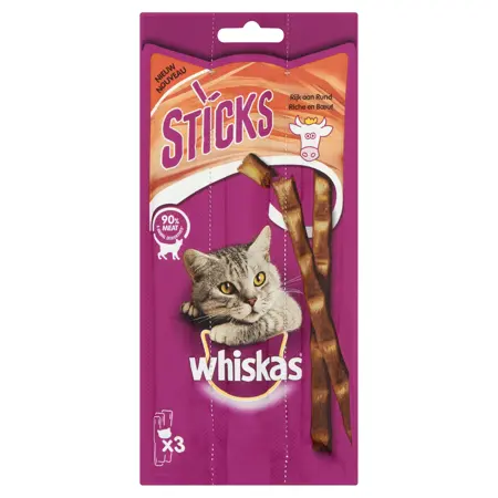 Whiskas catsticks rund 18gr - afbeelding 2