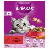 Whiskas droog adult rund 800gr