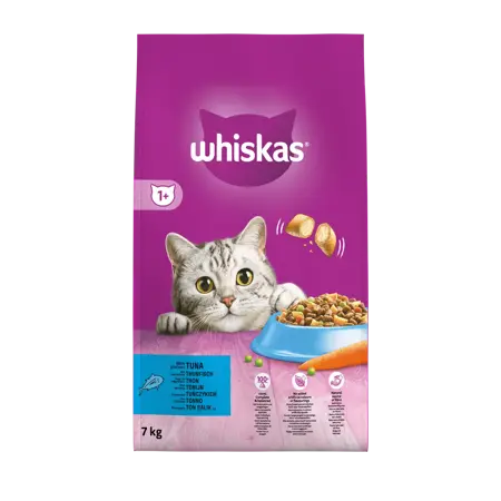 Whiskas droog adult tonijn 7kg