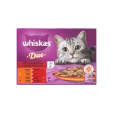 Whiskas Pouch Adult Gelei Duo Classic Selectie Mp 12X85Gr