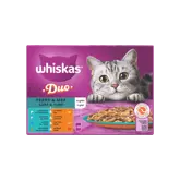 Whiskas Pouch Adult Gelei Duo Surf & Turf Mp 12X85Gr