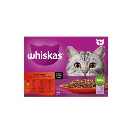 Whiskas Pouch Adult Saus Classic Selectie Mp 24X85Gr