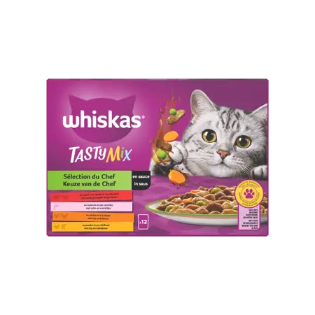 Whiskas Pouch Adult Saus Selectie Van De Chef Mp 12X85Gr