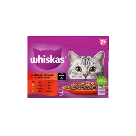 Whiskas Pouch Senior Saus Classic Selectie Mp 12X85Gr