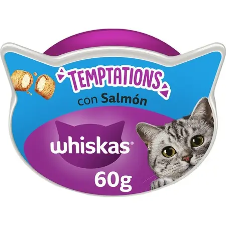 Whiskas temptations zalm 60 gr