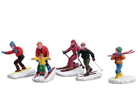 Winter Fun Figurines, Set Of 5 - Lemax kerstfiguren